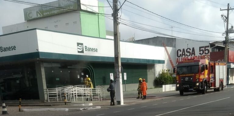 Atendimento na agência Banese Augusto Franco é suspenso após incêndio