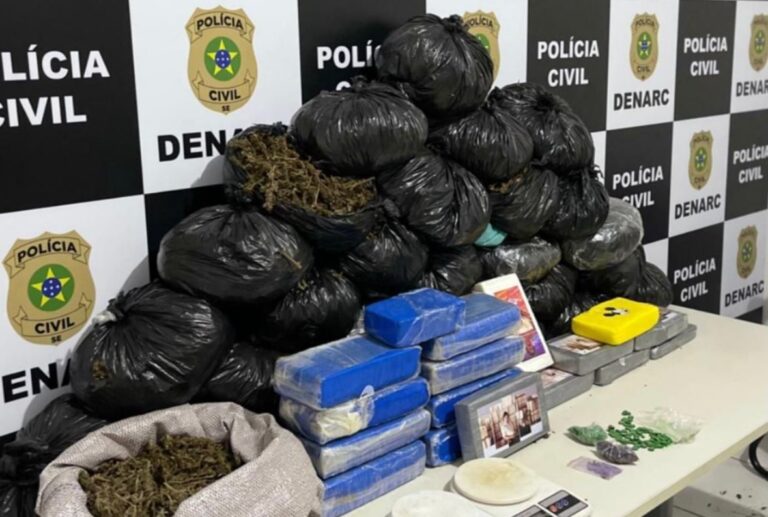 Denarc prende homem com mais de 40 kg de maconha e 8 kg de cocaína