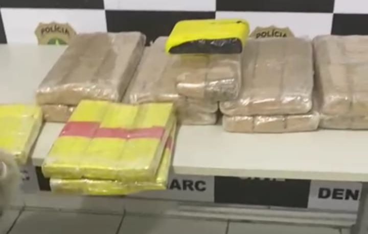 Denarc apreende 30kg de drogas em ônibus interestadual vindo da Bahia