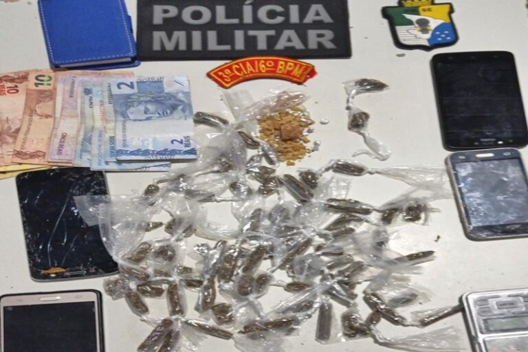 PM prende mulher suspeita de tráfico em Indiaroba