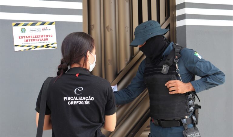 CREF20/SE interdita seis academias no primeiro semestre do ano