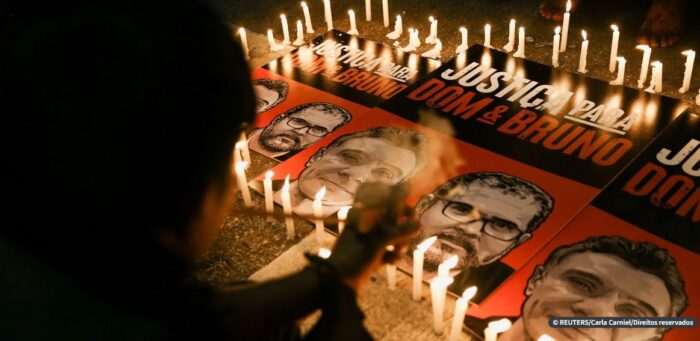 Suspeito preso pela PF nega participação nas mortes de Bruno e Dom