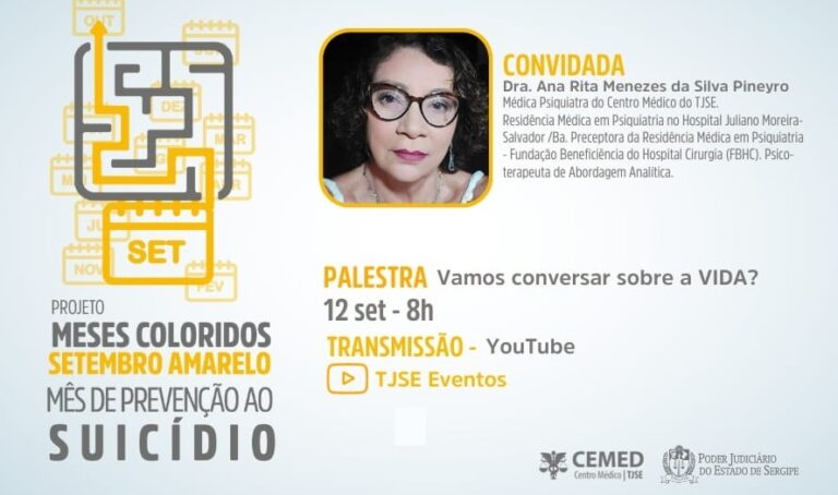 Prevenção ao suicídio é tema de palestra no Tribunal de Justiça de Sergipe