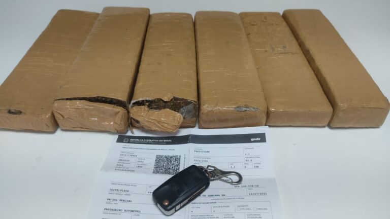 PC prende suspeito de tráfico e apreende 6kg de maconha