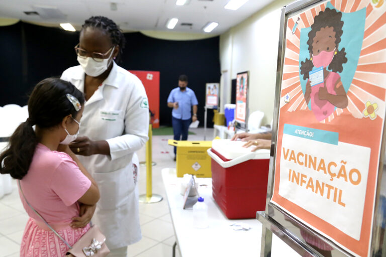 Aracaju vacinou apenas 26,01% da população entre 3 e 4 anos contra a covid-19