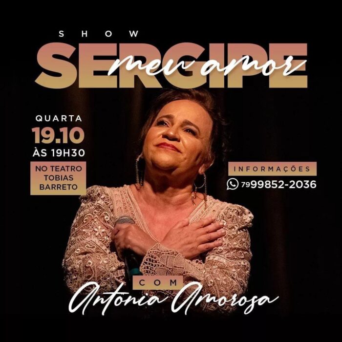 Amorosa celebra 39 anos de carreira com show “Sergipe Meu Amor” no TTB!!