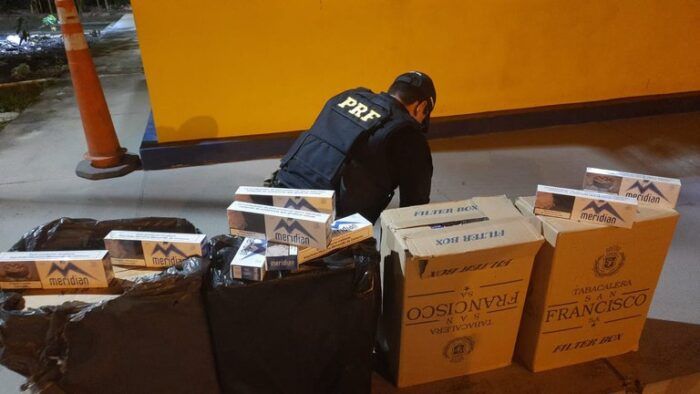 PRF faz nova apreensão de cigarros contrabandeados em Sergipe
