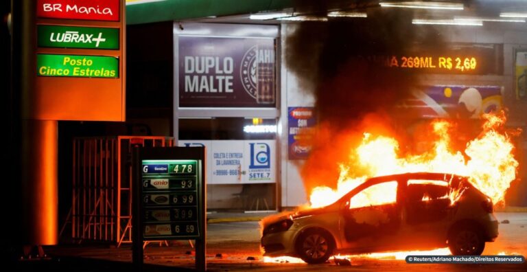 Polícia prende três suspeitos de ato de vandalismo em Brasília