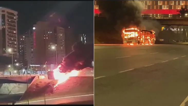 Brasília tem tumulto e ônibus queimados após tentativa de invasão a prédio da PF