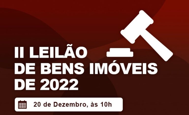 II Leilão de Bens Imóveis acontece nesta terça-feira