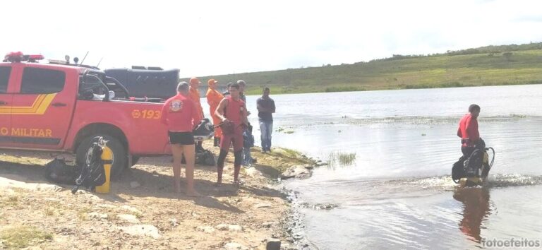 CBM resgata corpo de vítima de afogamento na barragem de Lagarto