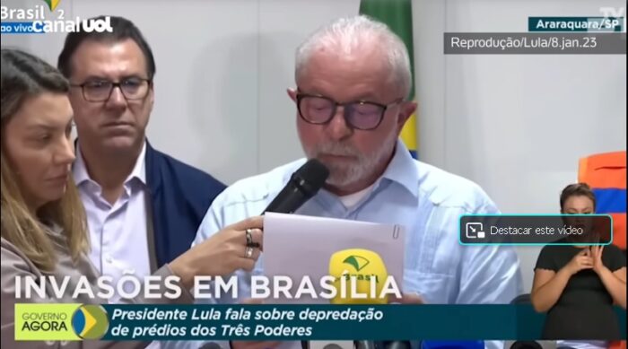 Lula decreta intervenção federal no DF
