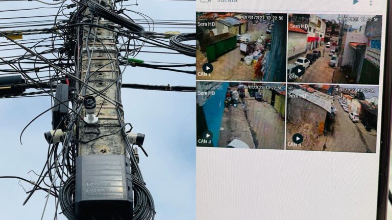 PC intercepta sistema de câmeras utilizado por traficante de drogas em Aracaju