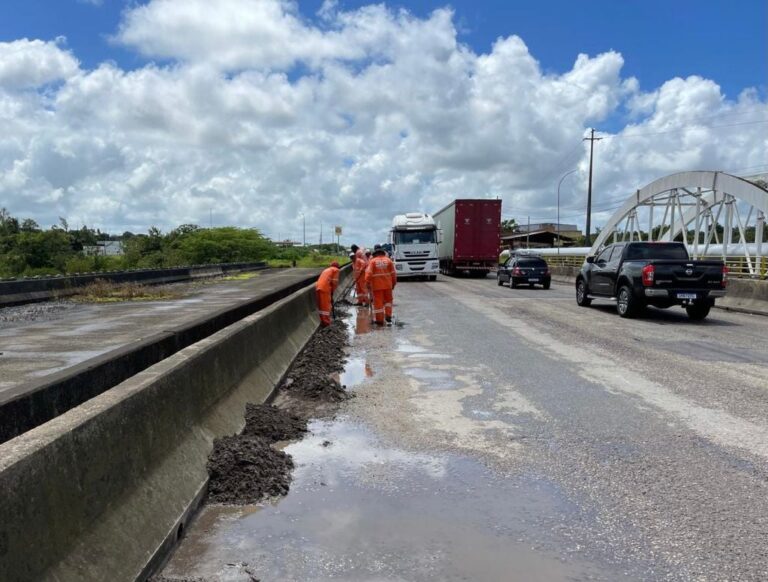 Dnit fará recapeamento na ponte sobre o rio Sergipe, na BR-101, a partir das 20h