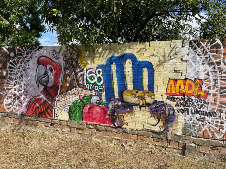 Bairros ganham painéis em grafite como homenagem aos 168 anos da capital