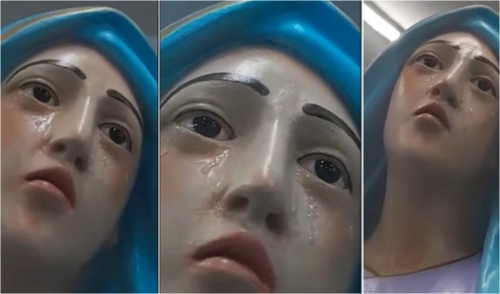 Fiéis relatam ver imagem de Nossa Senhora chorando em Igreja