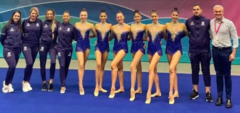 Brasil conquista medalha de ouro inédita na Copa do Mundo de Ginástica Rítmica