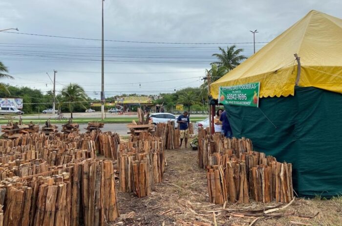 Vendedores de fogueiras comemoram boas vendas