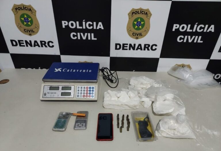 PC prende homem em flagrante com 3 kg de cocaína na Zona Norte de Aracaju