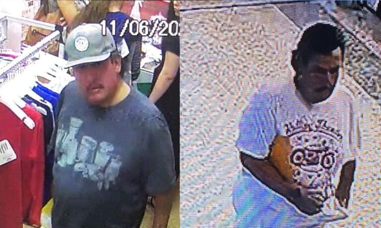 PC divulga imagens de investigado por furto em shoppings da capital