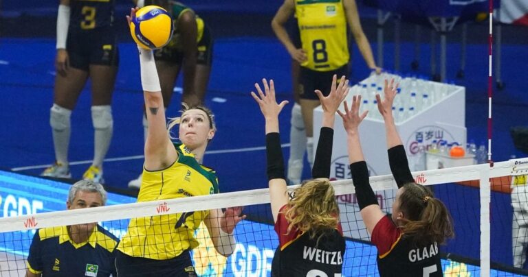 Brasil bate Alemanha e chega à 6ª vitória na Liga das Nações Feminina