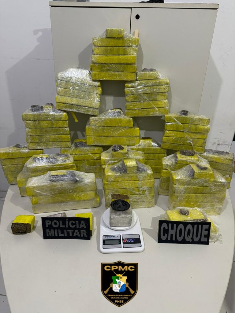 Polícia Militar apreende cerca de 42 quilos de maconha em Aracaju