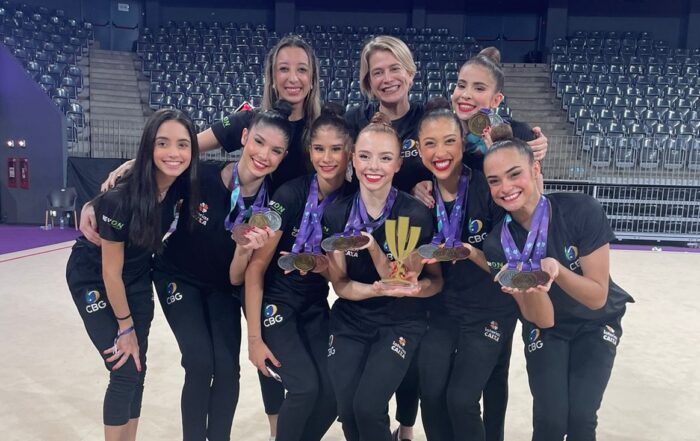 Ginástica Rítmica do Brasil conquista 4 medalhas na etapa da World Challenge Cup