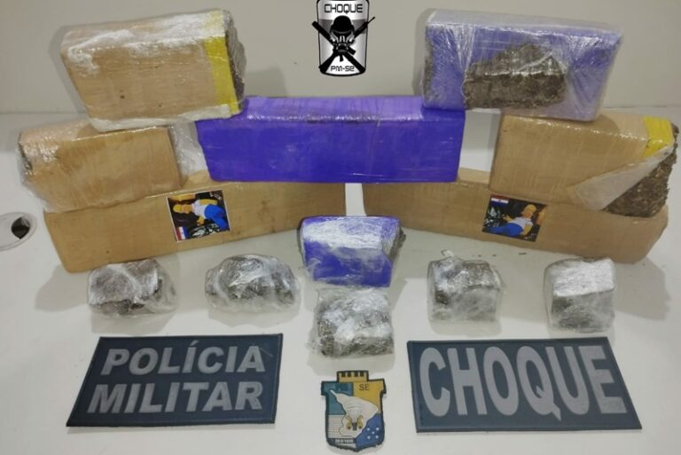 BPChoque prende homem com 5kg de maconha
