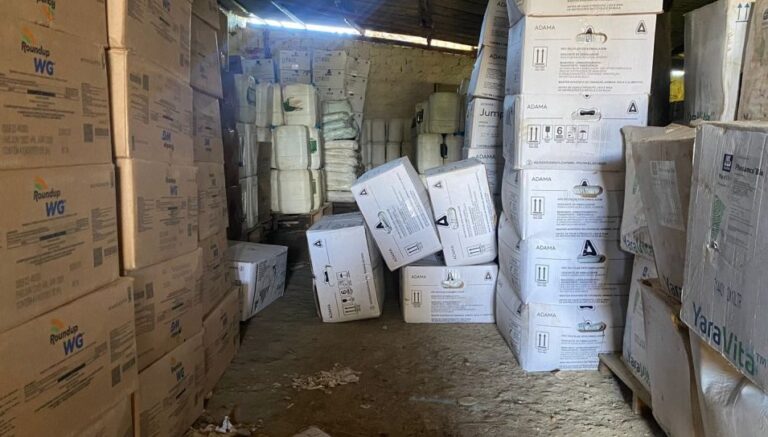 FPI/SE flagra agrotóxicos armazenados em situação irregular