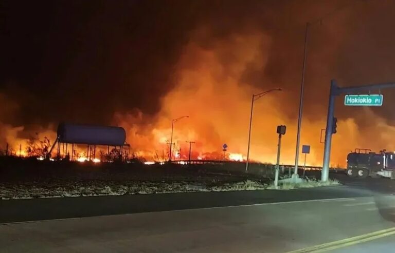 Incêndio no Havaí: moradores se jogam no mar para fugir do fogo
