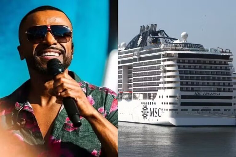 Show de Alexandre Pires é cancelado em cruzeiro após uma pessoa cair no mar