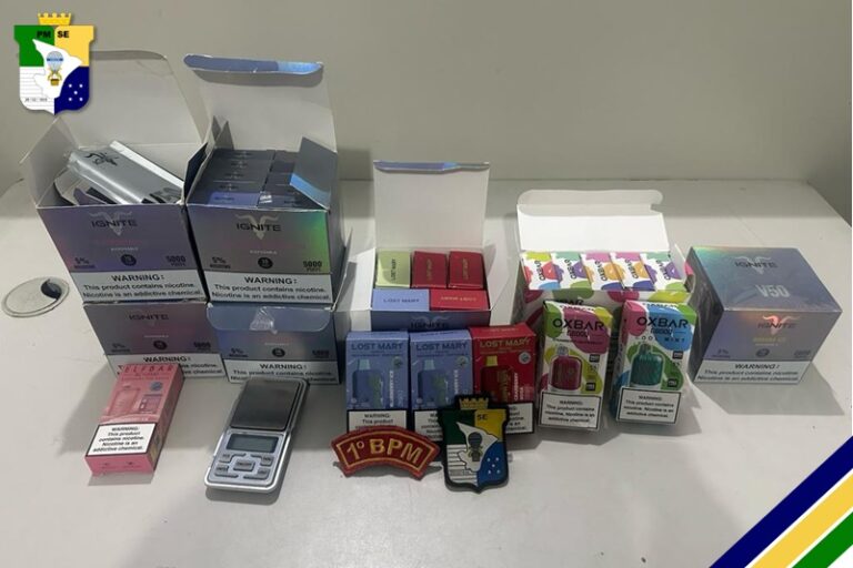 PM prende homem por contrabando de cigarros eletrônicos na Zona de Expansão de Aracaju