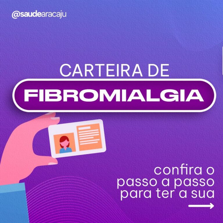 Prazo para solicitação da carteira de fibromialgia termina nesta quarta-feira (10), alerta Saúde Municipal