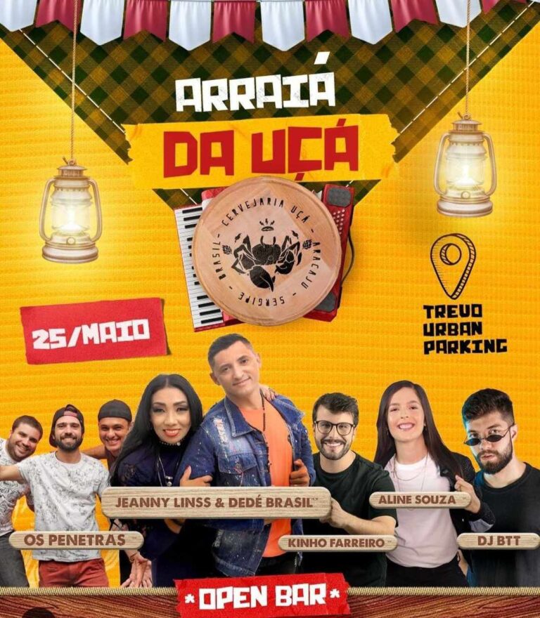 Arraiá da Uçá, em Aracaju, acontece neste sábado (25)
