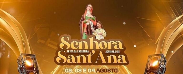Festa em homenagem à padroeira de Aquidabã, no interior sergipano, ocorre desta sexta-feira (2) a domingo (4); confira a programação completa