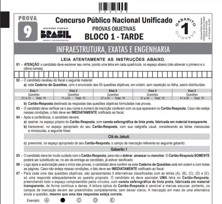 Enem dos concursos: confira os cadernos de prova
