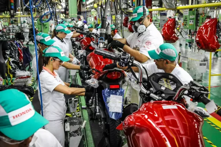 Produção de motos cresceu 11,4% em agosto