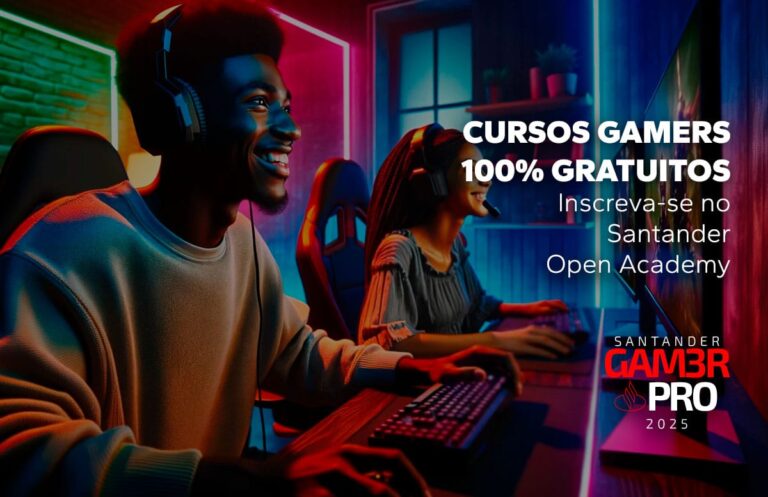Sergipanos podem concorrer a 8 mil bolsas de estudo gratuitas para e-sports no Santander Gamer Pro