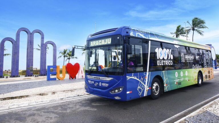 15 novos ônibus elétricos começam a circular em Aracaju na próxima semana