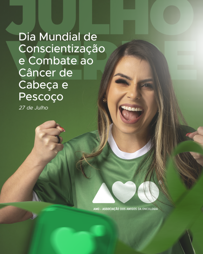 JULHO VERDE REFORÇA CAMPANHA DE CONSCIENTIZAÇÃO CONTRA O CÂNCER DE CABEÇA E PESCOÇO