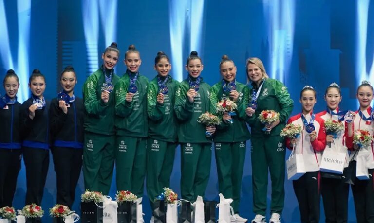Ginástica rítmica: Brasil leva ouro inédito na Copa do Mundo, em Milão