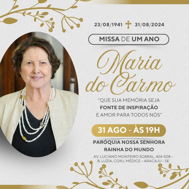 Missa marca um ano da morte da ex-senadora Maria do Carmo Alves