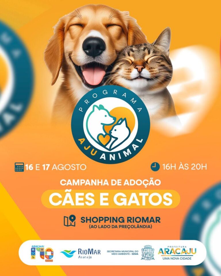 Campanha de adoção do Aju Animal acontece no Shopping Riomar neste fim de semana