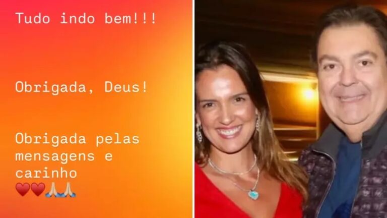 Esposa de Faustão tranquiliza fãs sobre estado de saúde do apresentador