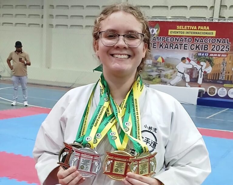 Sergipana conquista tricampeonato nacional de Karatê em 2025