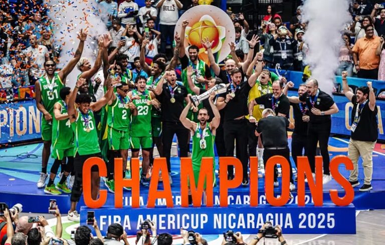 Brasil vence a Argentina e é pentacampeão da Copa América de Basquete