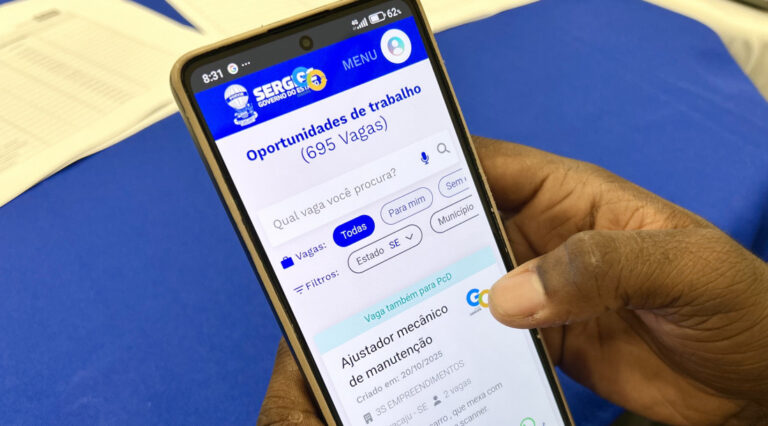 Governo de Sergipe oferta 695 vagas de emprego nesta segunda-feira