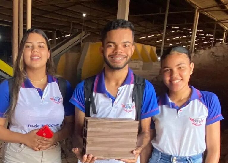 Estudantes desenvolvem tijolos sustentáveis de fibra de coco e buscam apoio do governo federal