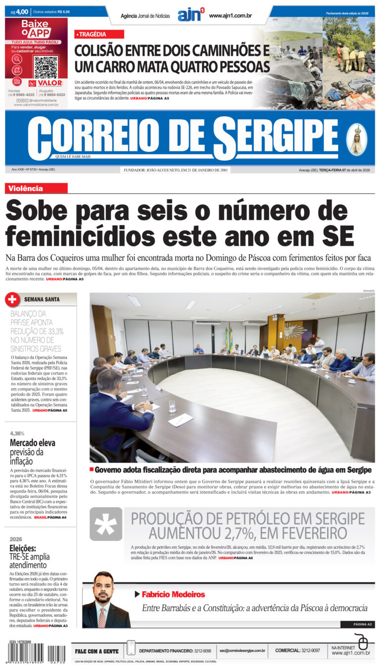 Correio de Sergipe – Edição: 6730 – 07-04-2026