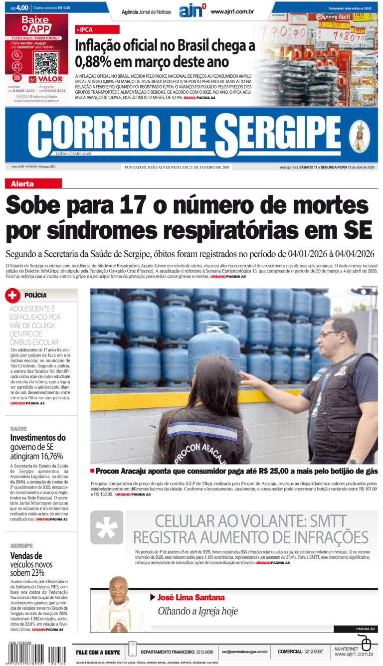 Correio de Sergipe – Edição: 6734 – 11a13-04-2026